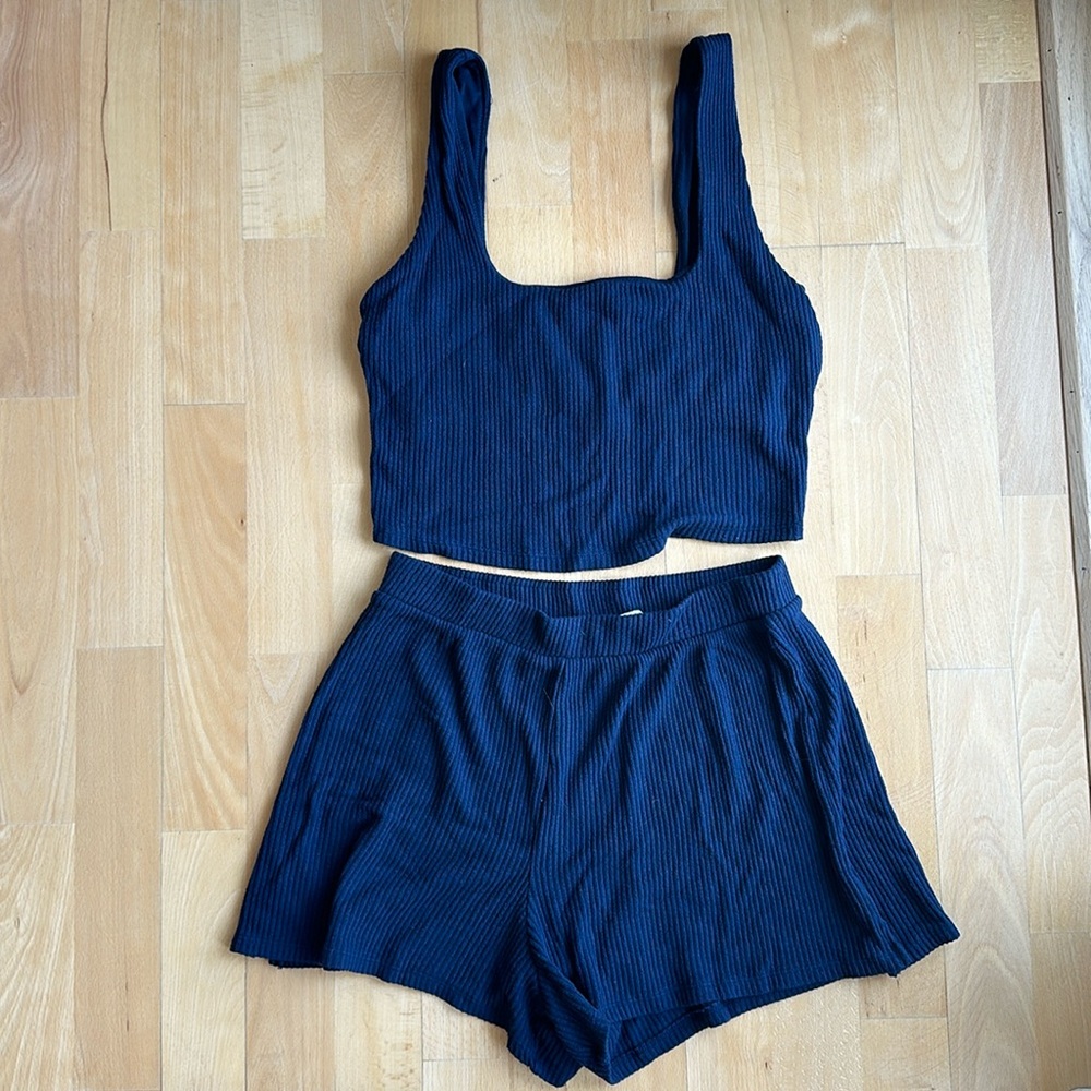 Abercrombie Navy Blue matching lounge set